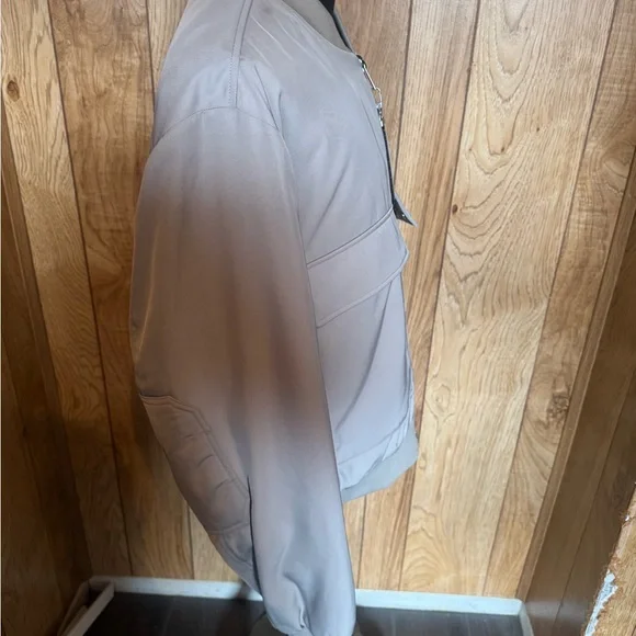 Moose Knuckles Gray Bomber Jacket